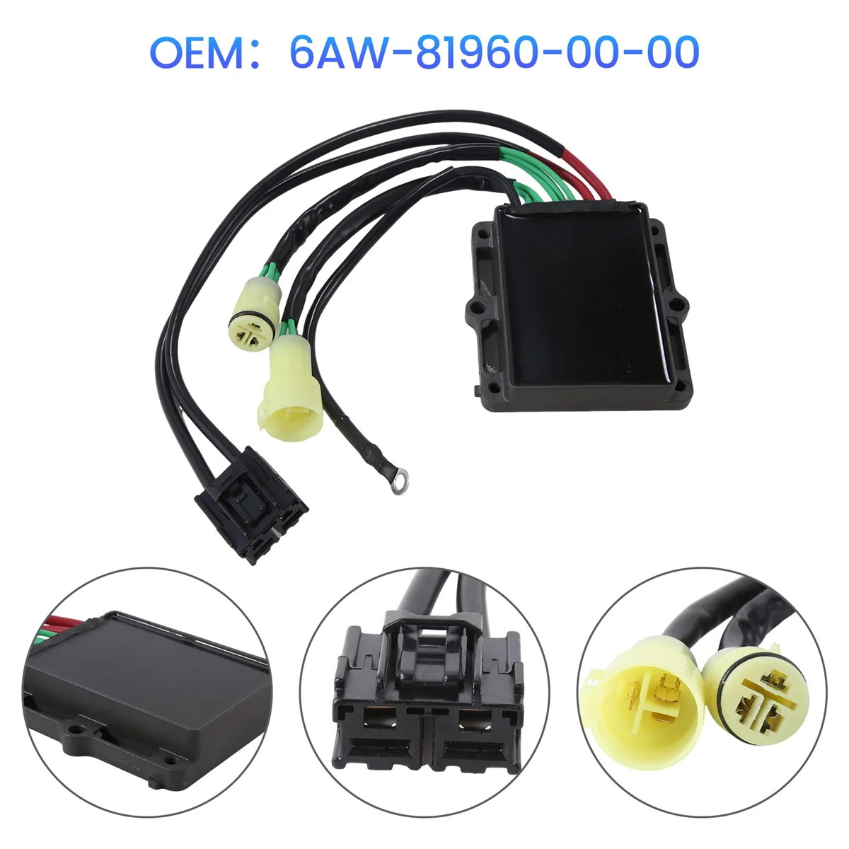 

6AW-81960-00-00 Rectifier Regulator Assy, for Yamaha Outboard BIN43 6AW-81960