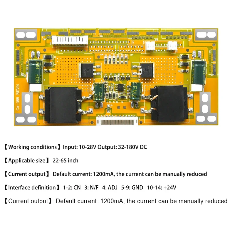 1 قطعة CA 388 العالمي الخلفية تيار مستمر مجلس ل 22-65 بوصة شاشة LCD LED تلفاز LCD رصد اللوحة الحالية