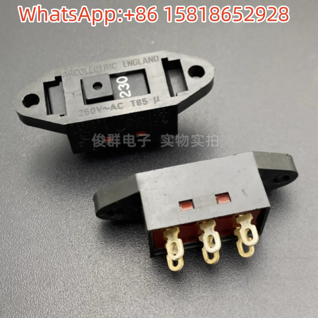 

2pcs Arcolectric UK T2225B Supply Voltage 12A Conversion Sliding Toggle Switch 115V Switching 230V