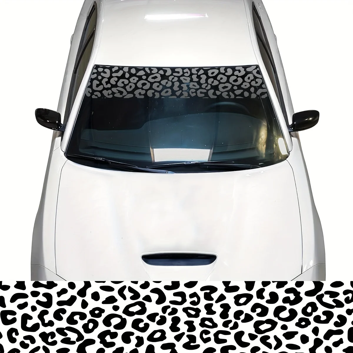 

Leopard Print Decorative Car Stickers Waterproof Auto Truck Front Windshield Remove Vinyl Decals DIY Car Styling Decoration