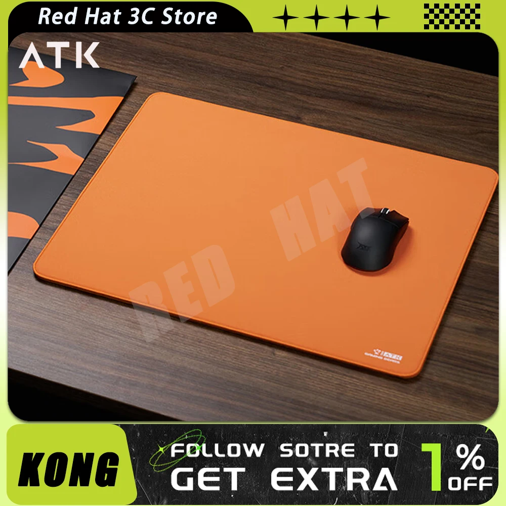 

ATK KONG Pro MousePad Advanced Fibre Waterproof Extra-large Size Prevent Hand Sweating Computer Keyboard Antiskid Pc Gaming Gift