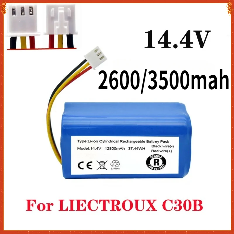 

14.8V 2600mah 3500mAh Battery for Liectroux C30B E30B, for Proscenic 800T, 830P, 820P, 820T,820S Vacuum Cleaner Li-ion 14.4V