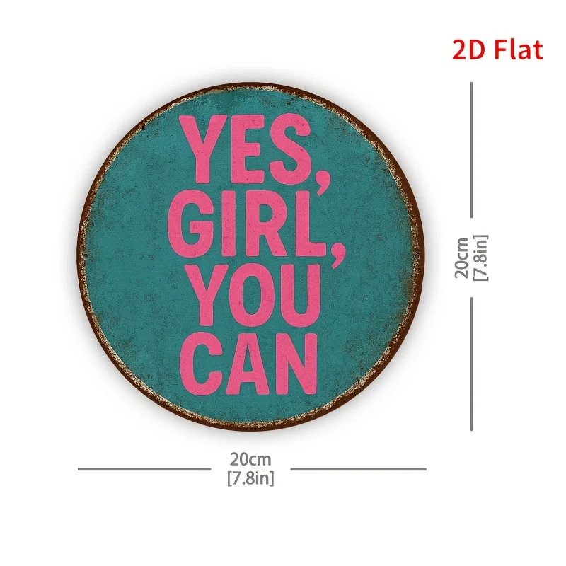 2D Flat, 1pc Vintage 