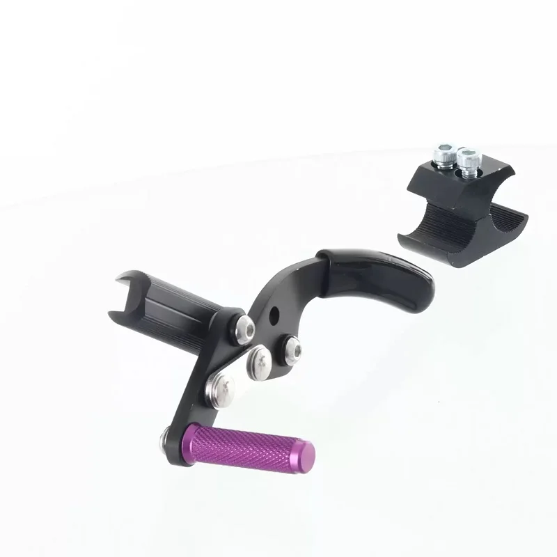 A Pair of Wheelchair Push Brakes Made of Aluminum Alloy, Hard and Stable Clamping Pads, Universal Installation, One Pair (Left and Right)
