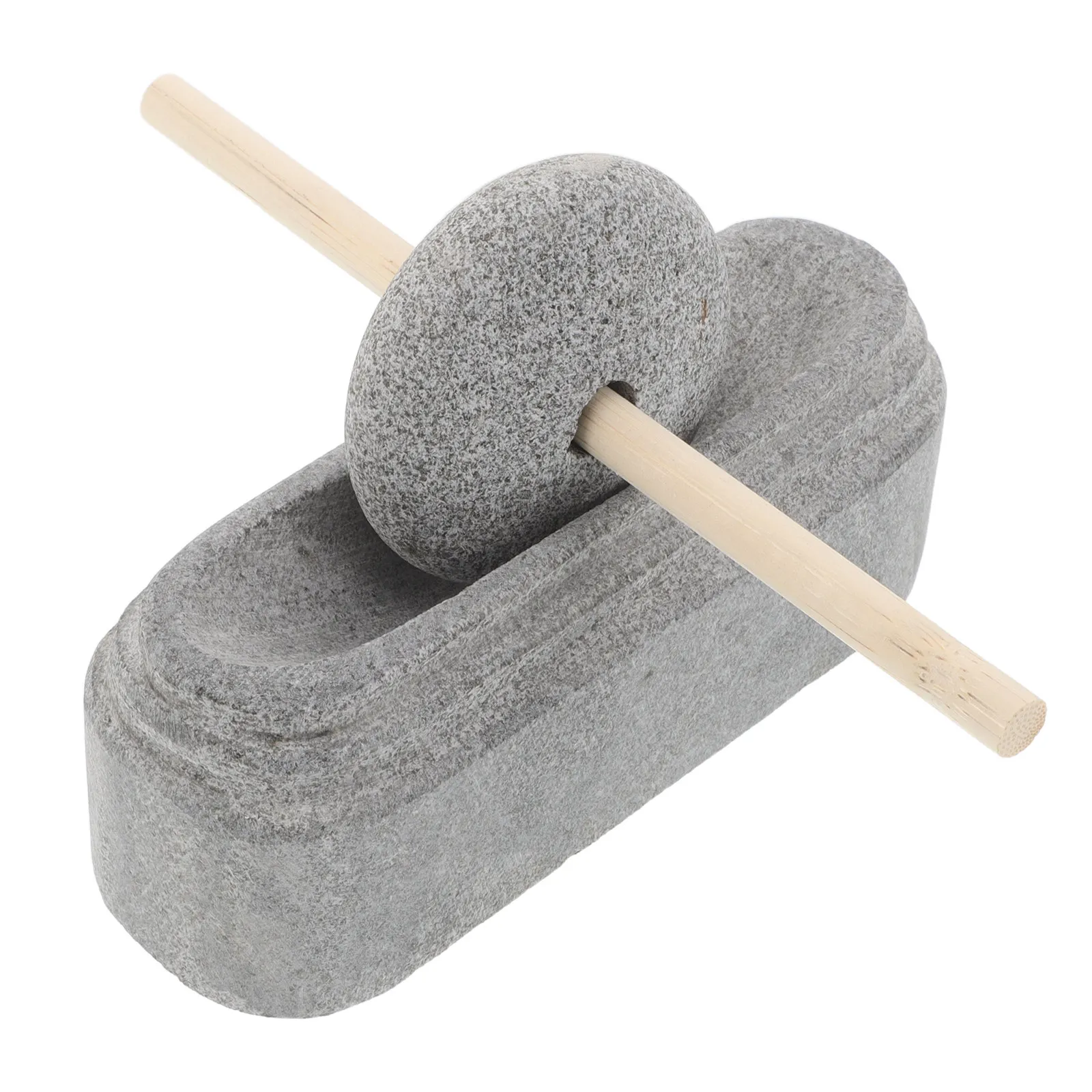 1Set Maifan Stone Mortar and Pestle Set Heavy Duty Hand Grinding Tool for Spices Seeds Herbs Flour Traditional Medicine Natural