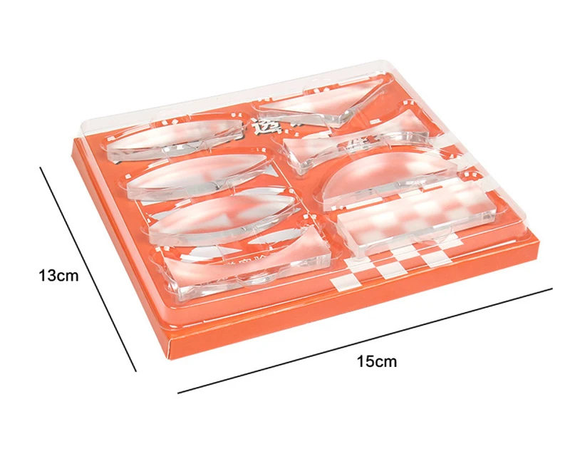 Experimentierset für geometrische Optik, optisches Linsen-Set, konvexe konkave Linse, Licht, Brechung, Reflektieren, Physikunterricht, Geschenk für Kinder, Wissenschaft – Detail 6