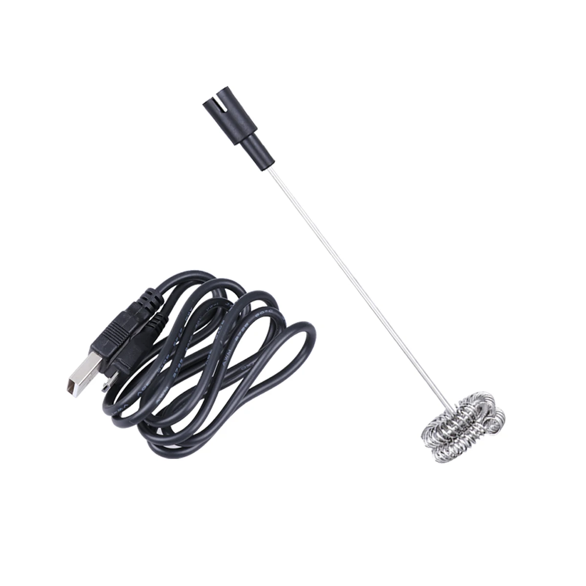

Electric Milk Frother Handheld Coffee Mixer Latte Foamer Machine Stainless Steel Portable Easy Clean Kitchen Bar Tool