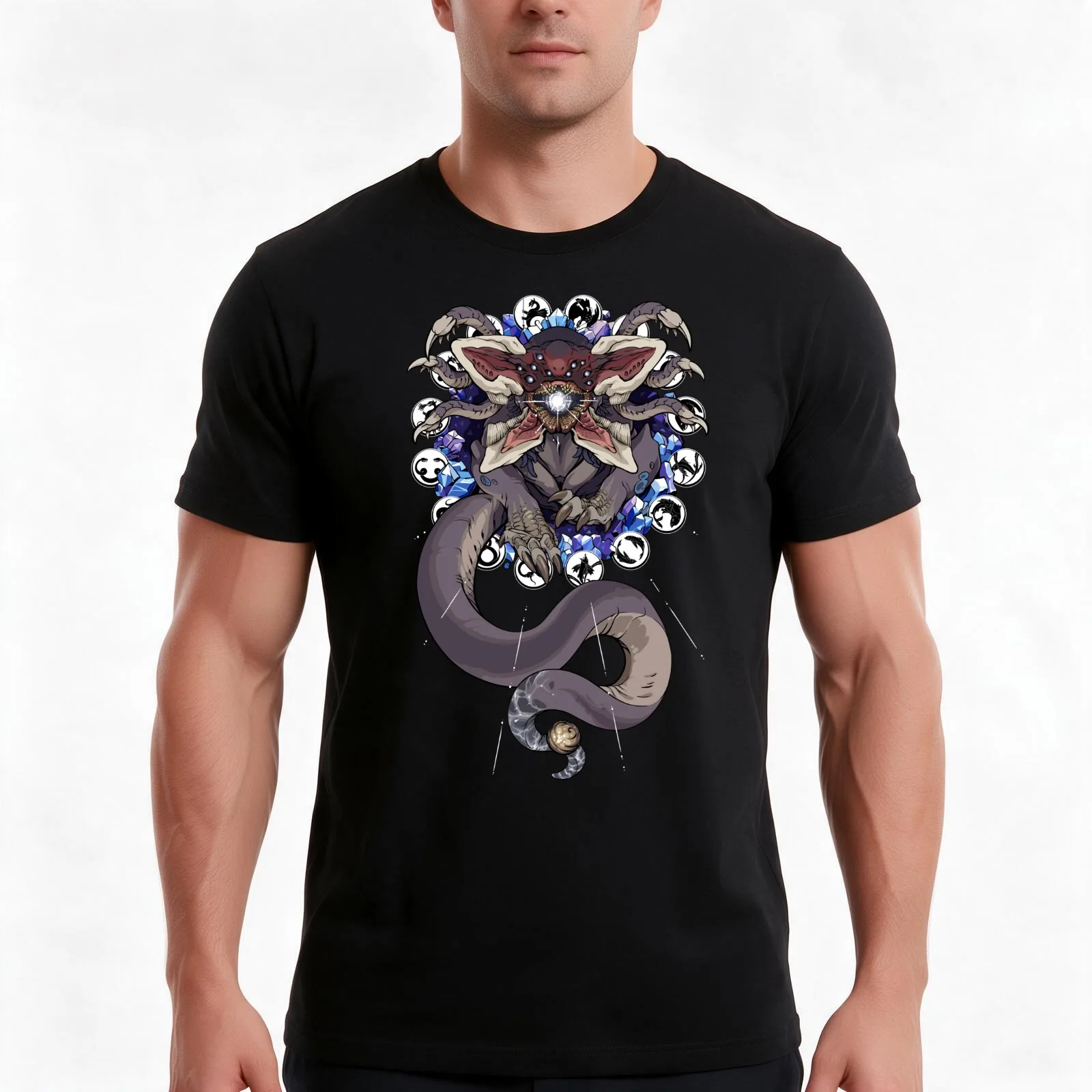 One Thousand Voices T-Shirt, Summer Casual Cotton Tee, Oversized Streetwear Tops, Vintage Graphic Print, Loose Fit Short Sleeve