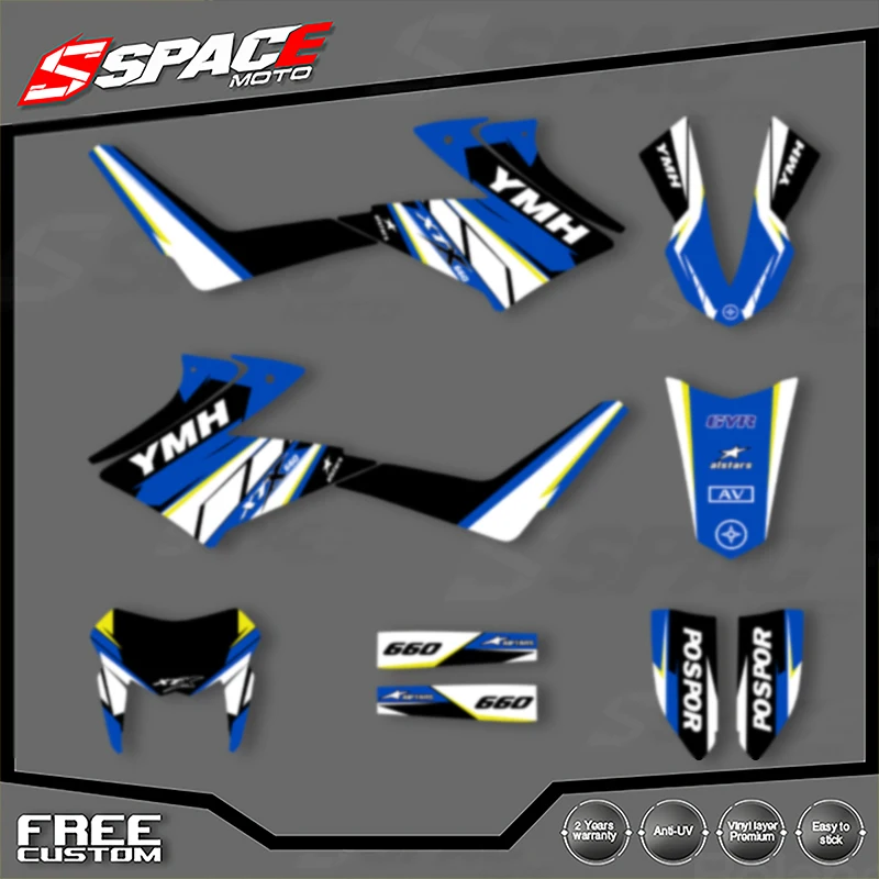 

SPACE Custom Motorcycle Graphics For YAMAHA 2008 2009 2010 2011 2012 2014 2015 XT 660X Decal Stickers Kits 001