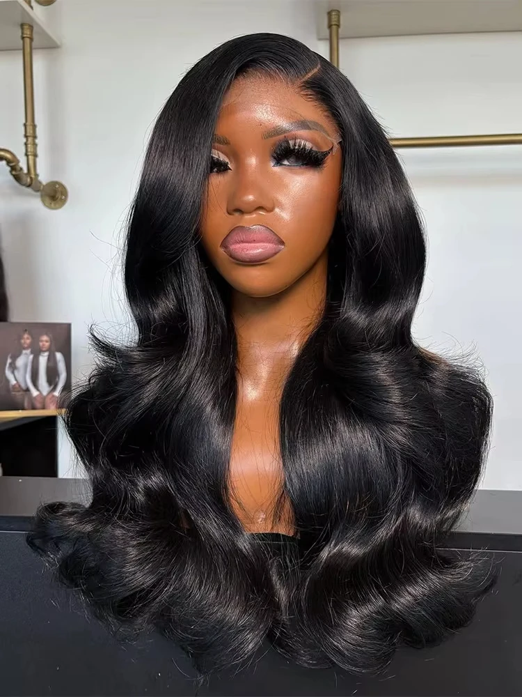 

40 Inch Body Wave 13x6 Hd Lace Frontal Wig Human Hair 360 Brazilian Pre Plucked Lace For Women 13x4 Lace Front Wigs 200 Density