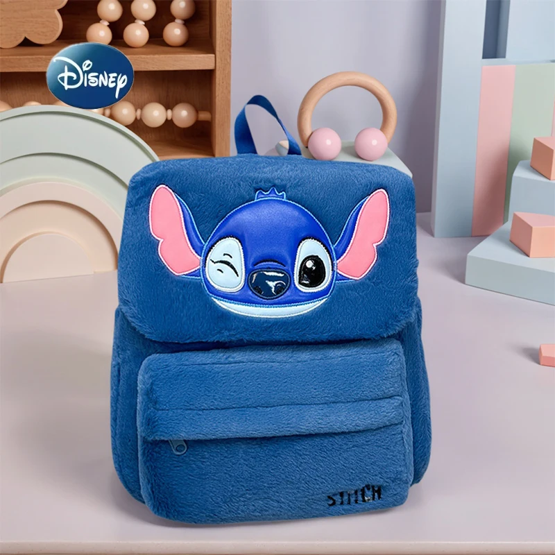 

Large Capacity Coral Velvet Disney Backpack For Women 3D Cartoon Lightweight Soft Schoolbag Travel Commuting Backpack