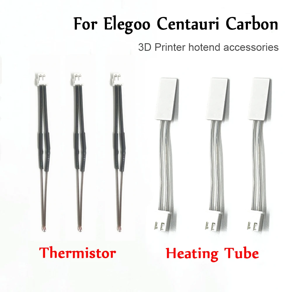 

24V 60W Ceramic Heating Tube Heater Thermistor for Elegoo Centauri Carbon Hotend Thermistor Cartridge Heater Accessories