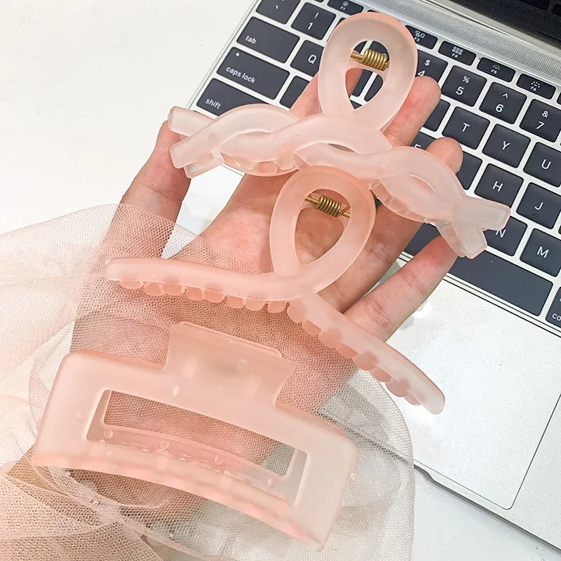 3er-Pack mattierter Scrunchie-Pferdeschwanzhalter |   Haarklammern mit rutschfestem Griff für Damen, Hochsteckfrisur-Haarspange für dickes Haar (3 Stück)