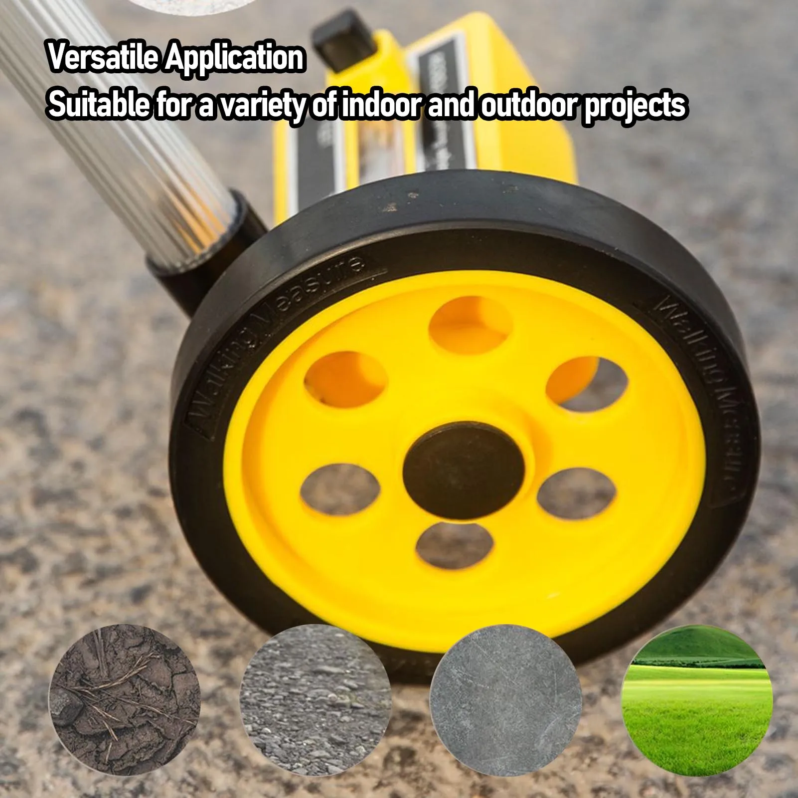Distance Measuring Wheel Measuring Wheel Extendable Accurate Portable  Distance Rolling Measurement Wheel for Construction