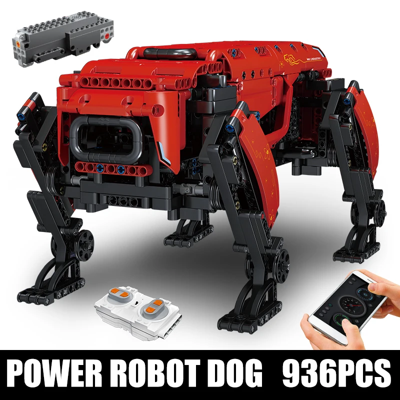 Mould King 15066 15067 Technisches Spielzeug Das APP&RC Motorisierte Boston Dynamics Big Dog Set Montage AlphaDog Bausteine