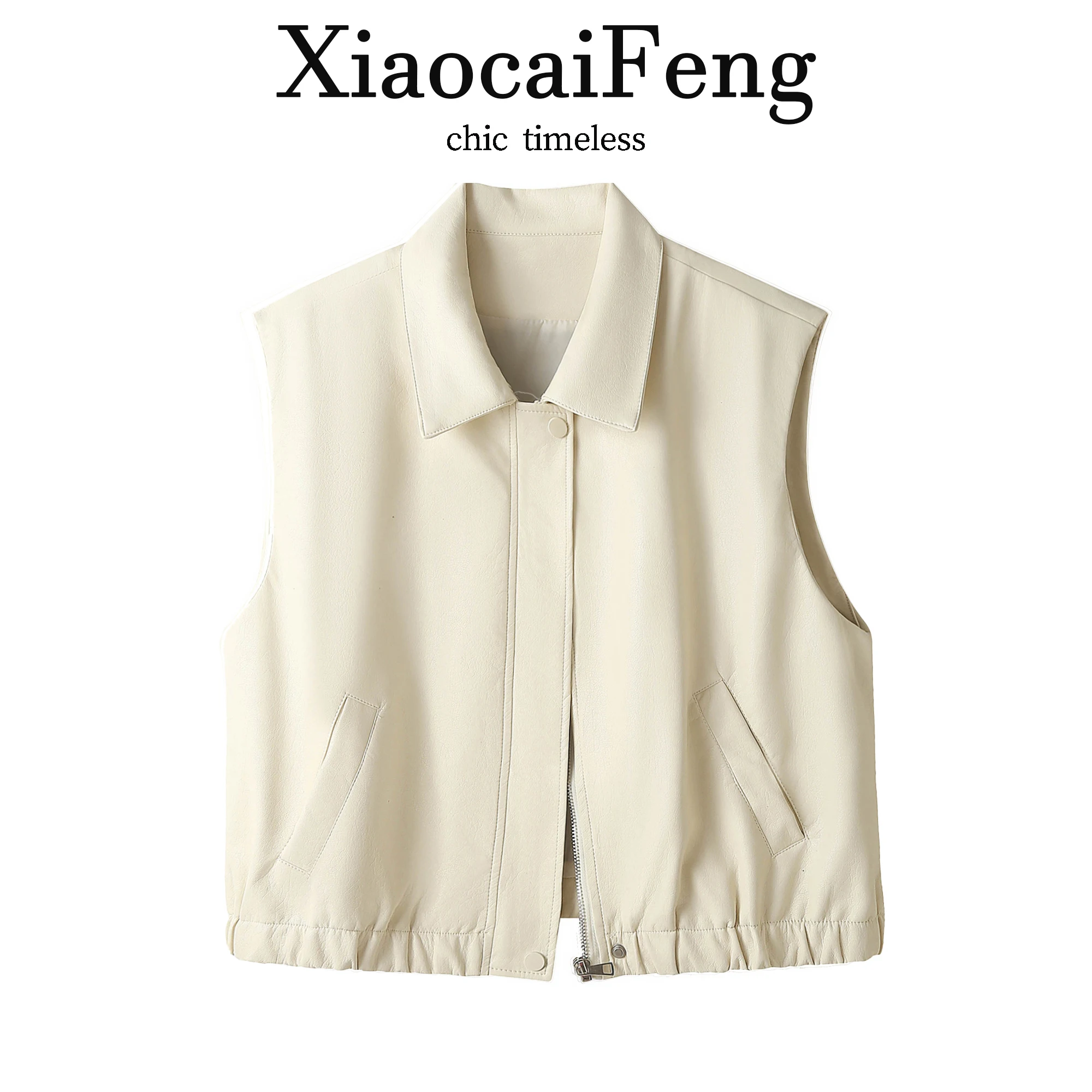 

Stylish Slimming PU Leather Biker Jacket Vest Women's Spring Autumn Cool Fashion Outerwear Unique Attractively Beautiful Coat