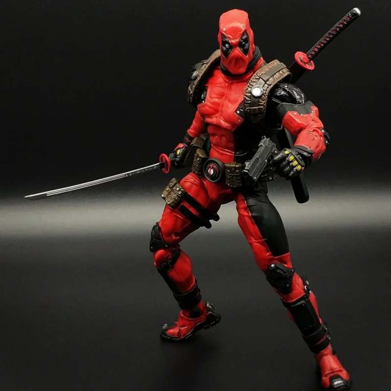 In Stock Marvel Deadpool Handmade Model X-Men Wolverine Toy Mobile Doll Venom Car Decoration Doll Spider Man 2 Model Toys Gifts