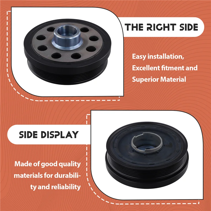 

For BMW X1 X3 F20 F20 LCI F21 F21 LCI F22 F90 F30 F31 F32 F33 F36 E84 F25 Crankshaft Pulley 11238512072 11237799153