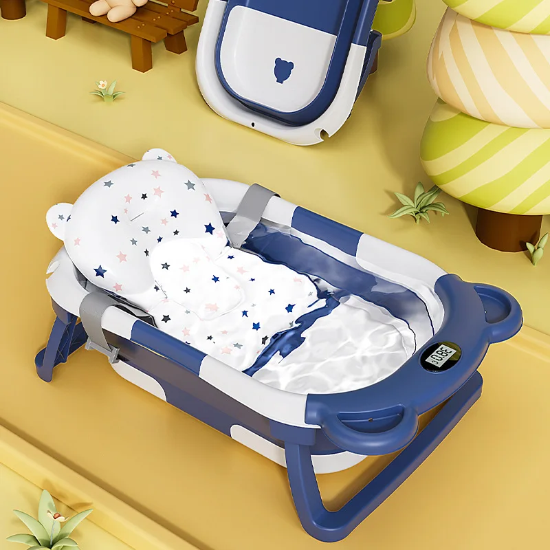 Household bby bathtub, large foldable bby bathtub, can sit and lie down, and feels warm. Newborn children's bathtub, bath buck