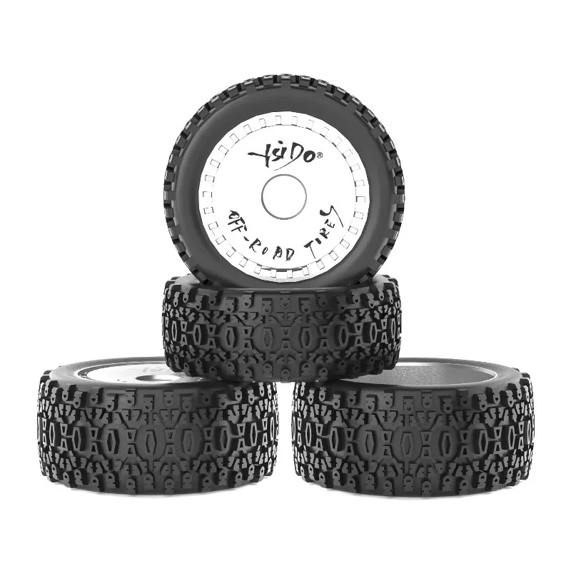 

Upgrade original 72mm front and rear tires 12mm HEX for 1/12 1/14 1/16 remote control off-road vehicles