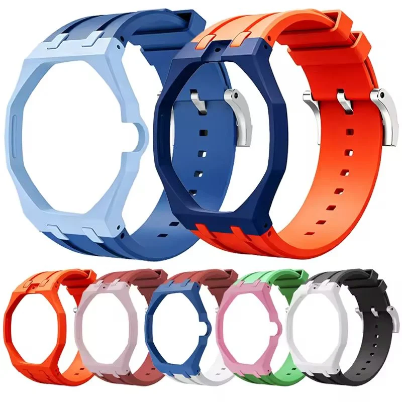 Bioceramics Watch Case+Silicone Band for Swatch X AP Royal POP Modification Kit Strap Case Changer To Wristwatch Accessories