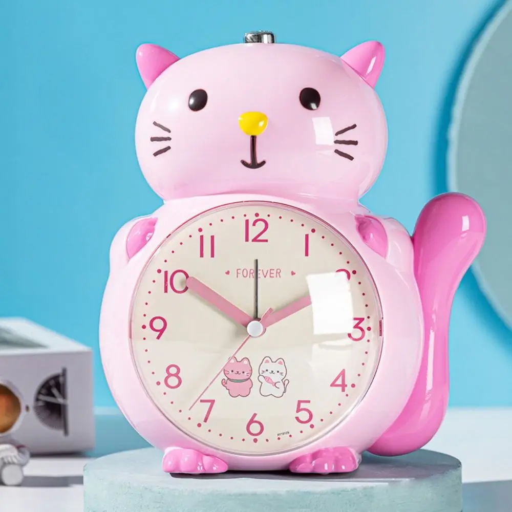 Cartoon Electronic Desk Clock Music Space Theme Decor Children Alarm Clock Plastic Dinosaur Shaped Tabletop Clock