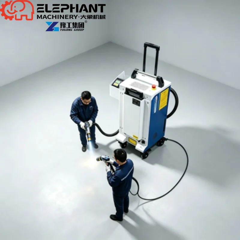 Handheld Air Cooled 1500W Continuous Fiber Laser Cleaning System Efficient Metal Rust Remover Machine