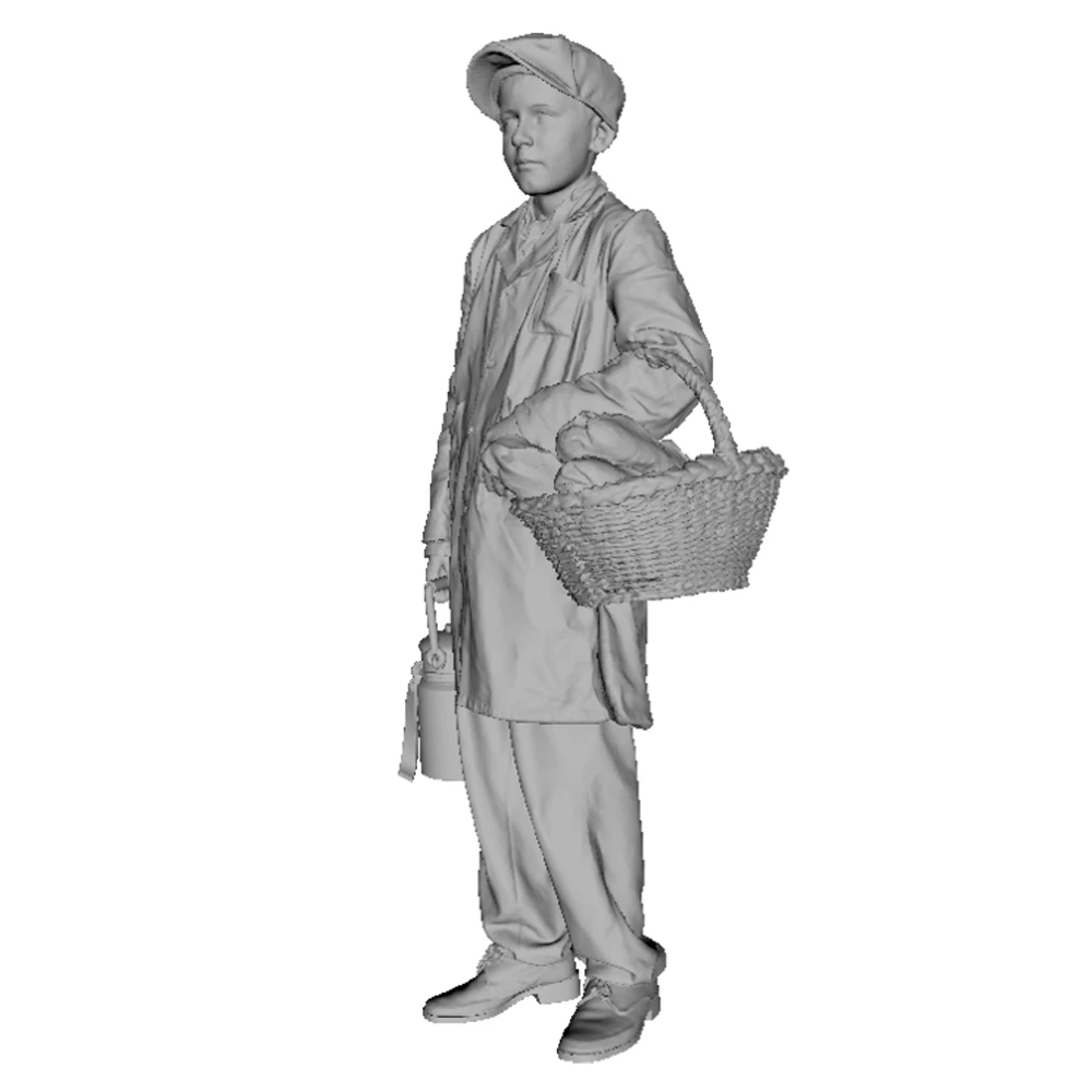 1/35 WW2 young civilian boy, Resin Model figure soldier, WWII Military themes, Unassembled and unpainted kit