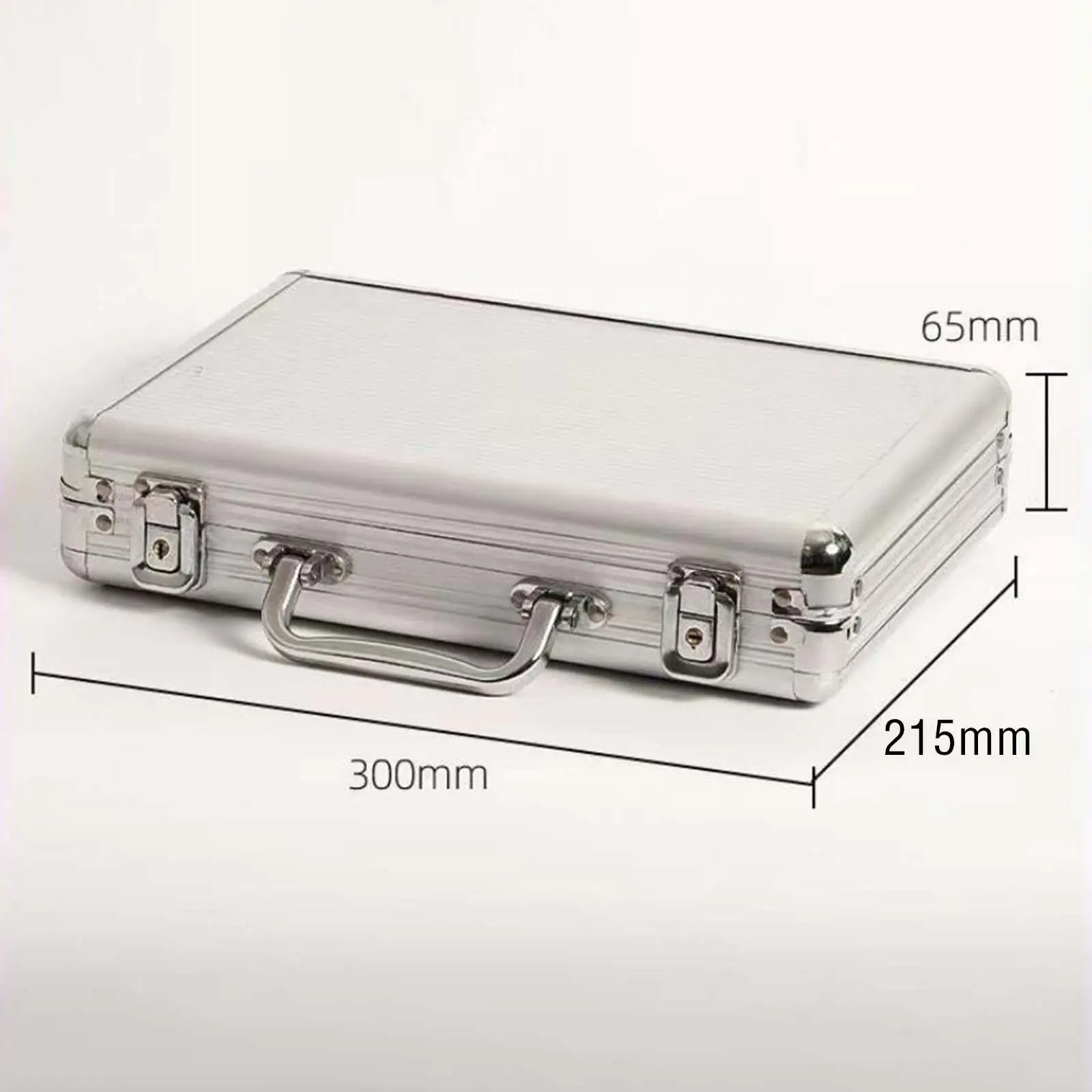 Chip Case with Lock Storage Case Cards Box Professional with Handle Playing Games Aluminum Alloy Protection Empty Collect Box