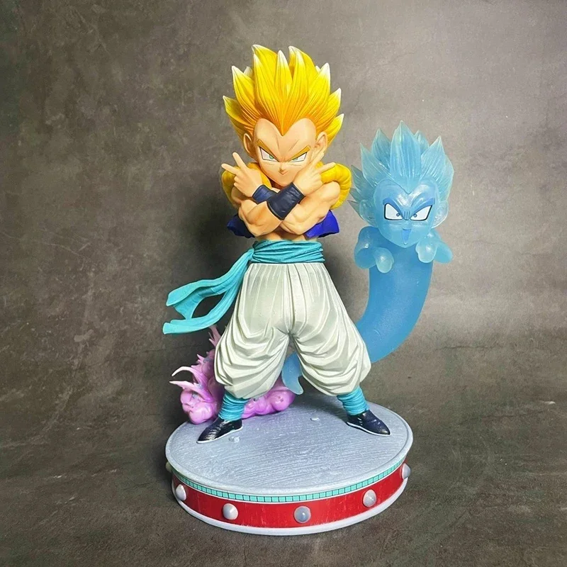 Anime SJJ3 Gotenks Dragon Ball Figures Super Saiyan Gotenks Action Figures 25cm PVC Model Collection Statue Toys Decoration Gift