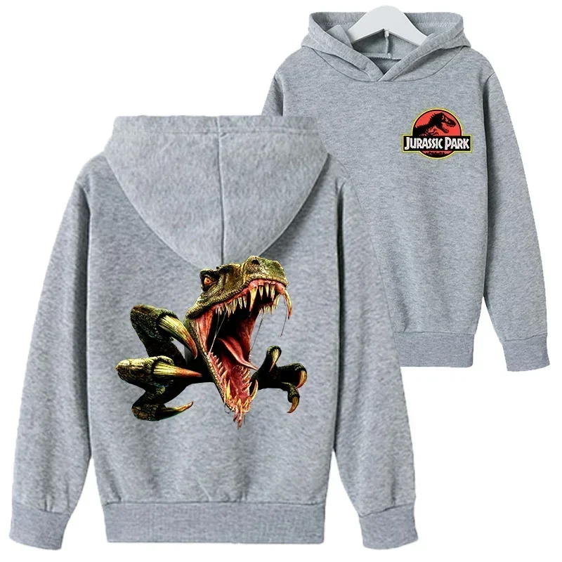 New Kids Clothes Boys Girl Sweatshirt Cosplay Hoodies Jurassic World Kawaii Clothes Dinosaur Jurassic Park Autumn Hooded Hoodie