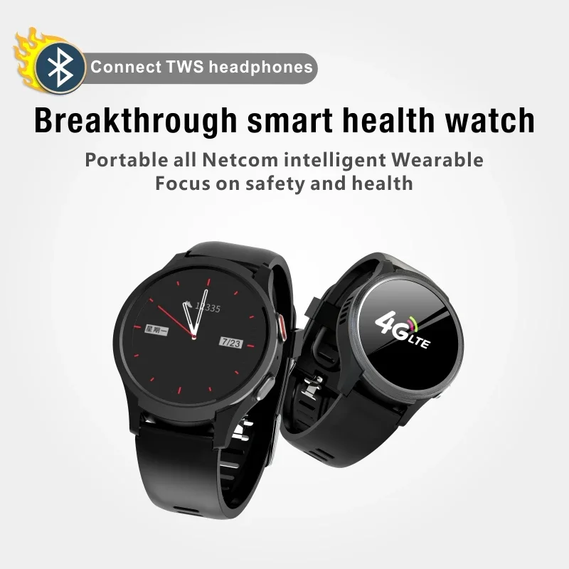 4G Lte Man smart watch SOS Alarm WiFi Location with Free APP Tracking  Heart Rate Monitor Wristband Gps Tracker