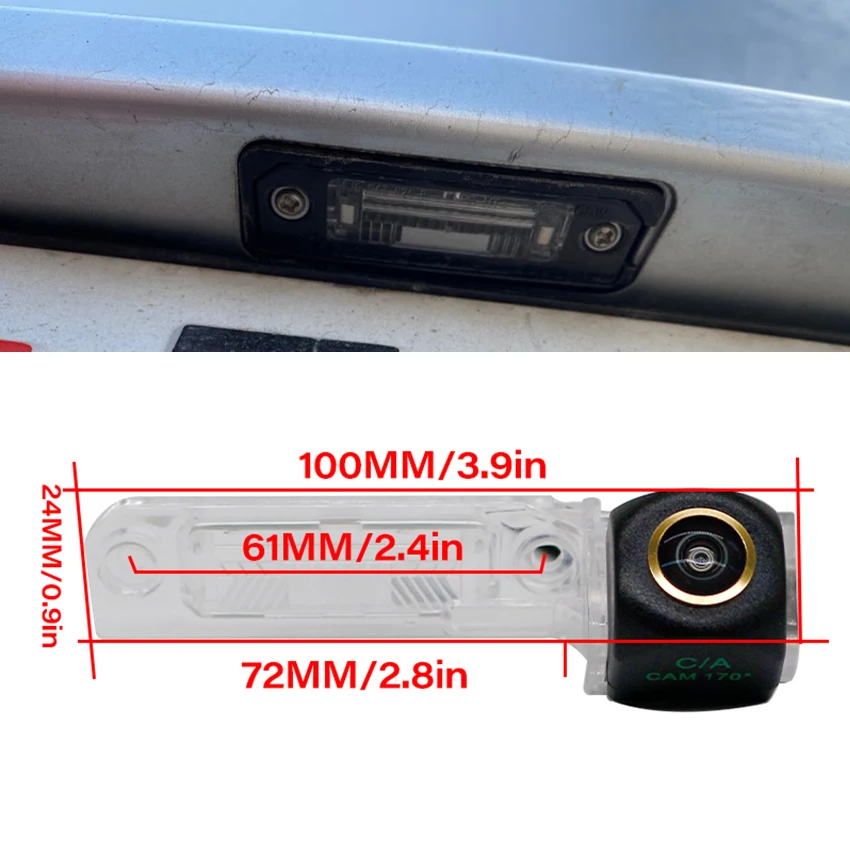 CCD HD AHD Fisheye Rear View Camera For Volkswagen Passat B6 2005~2010 CC 2008~2017 Car Reverse Parking Monitor Accessories
