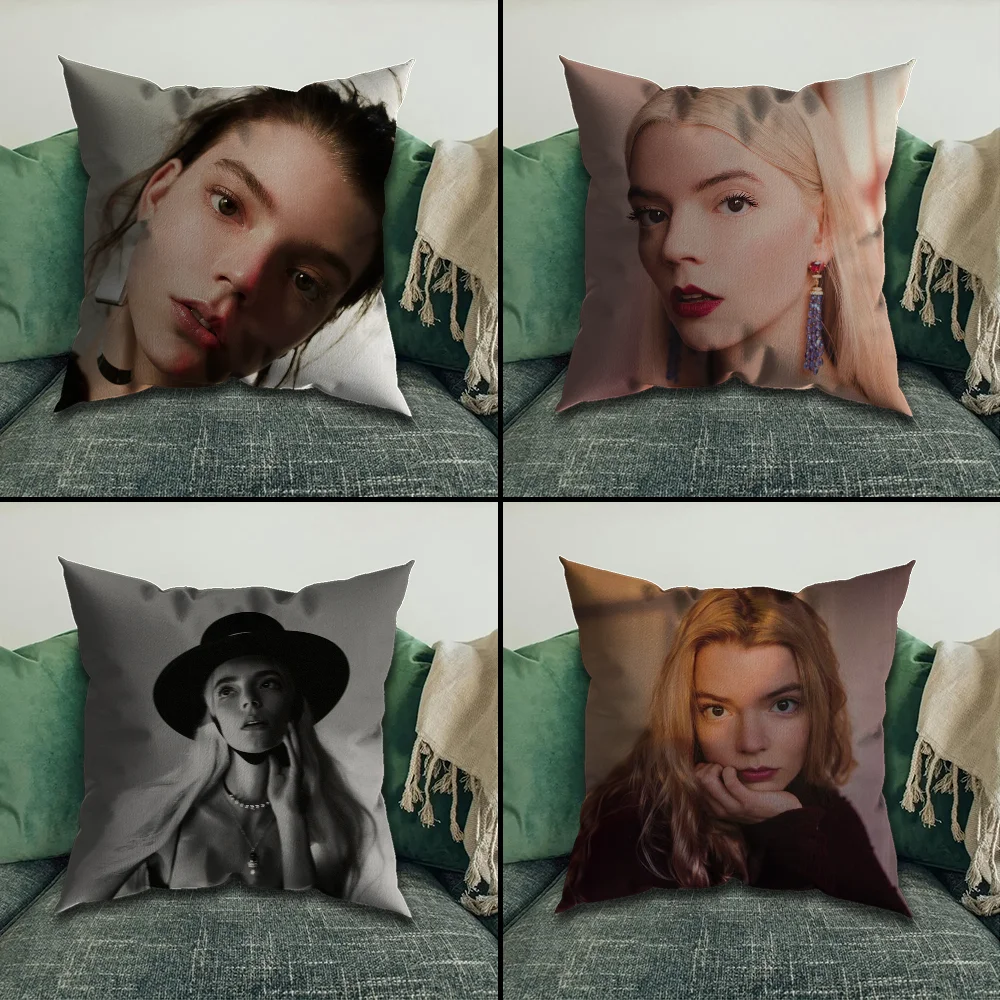 

Celebrity Anya Taylor Joy Pillow Case Pillowcase Home Sofa Cushions Car Cushions Pillowcover Office Pillowshell Pillow