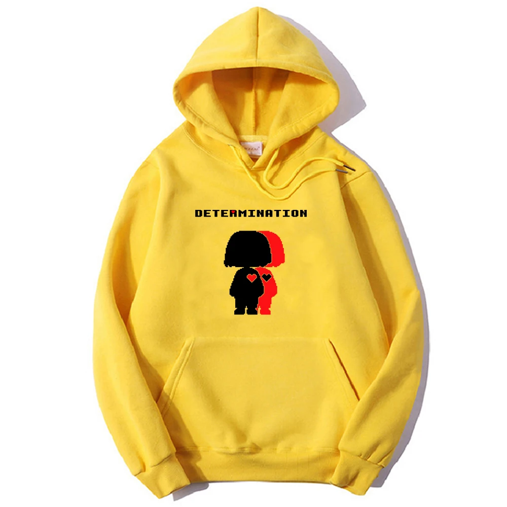 

Undertale Game Determination Hoodies Graphic Printed Sweatshirt Streetwear Hot Sale High Quality Pullovers Moletom Feminino Tops