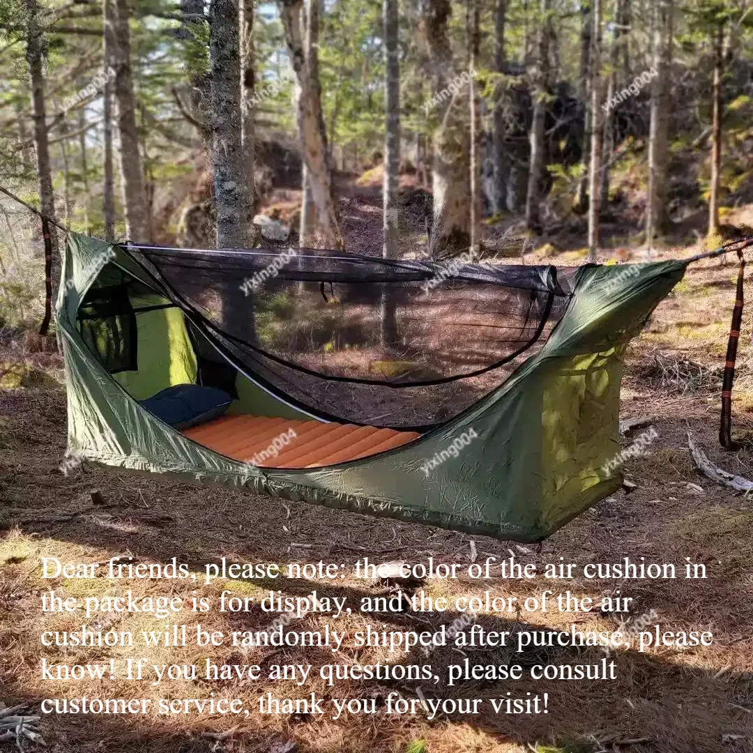 Multifunctional Hammock with Mattress, Mosquito Net & Awning Waterproof for Camping Garden & Indoor Use