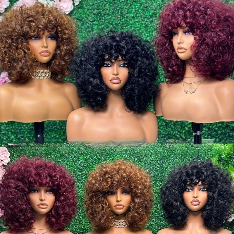 

Full Band Bangs Wig Headgear 100% Hair