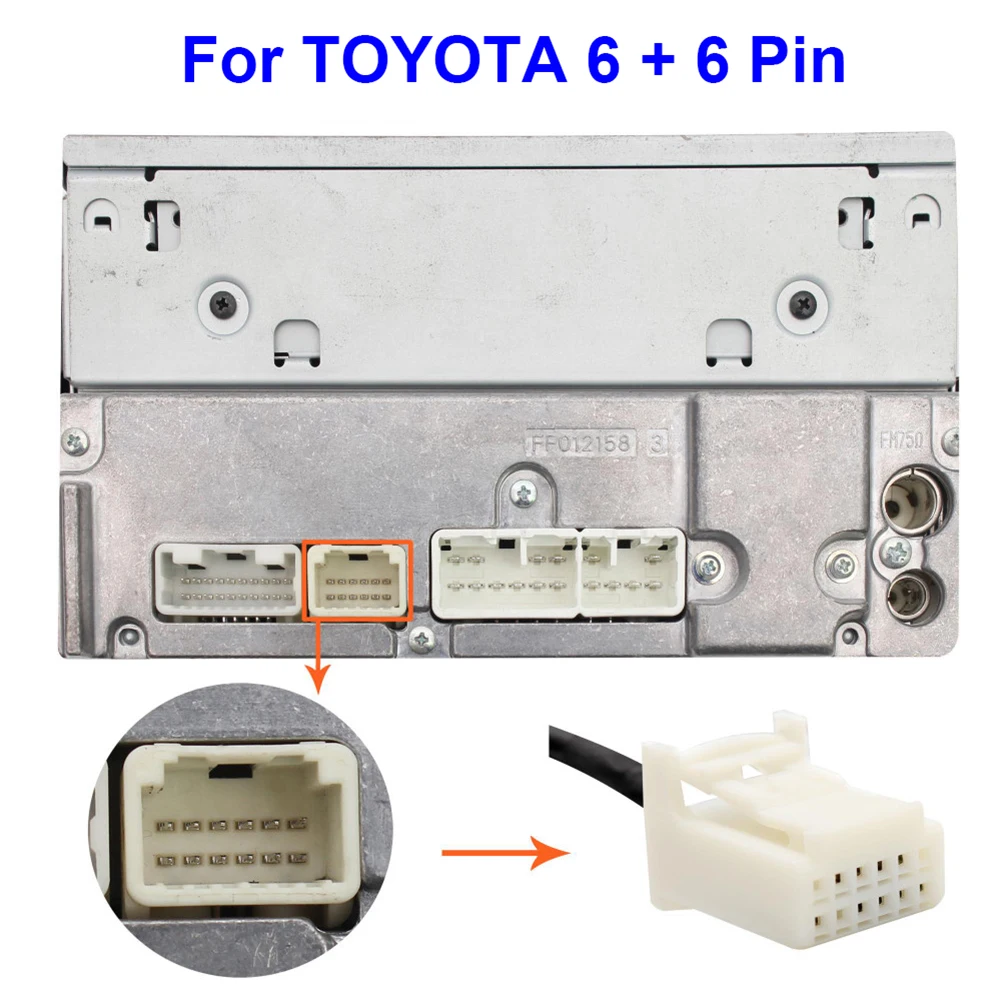 Car Audio Adapter for Toyota Supporting USB and AUX Input Designed for Camry For Corolla RAV4 Highlander Models