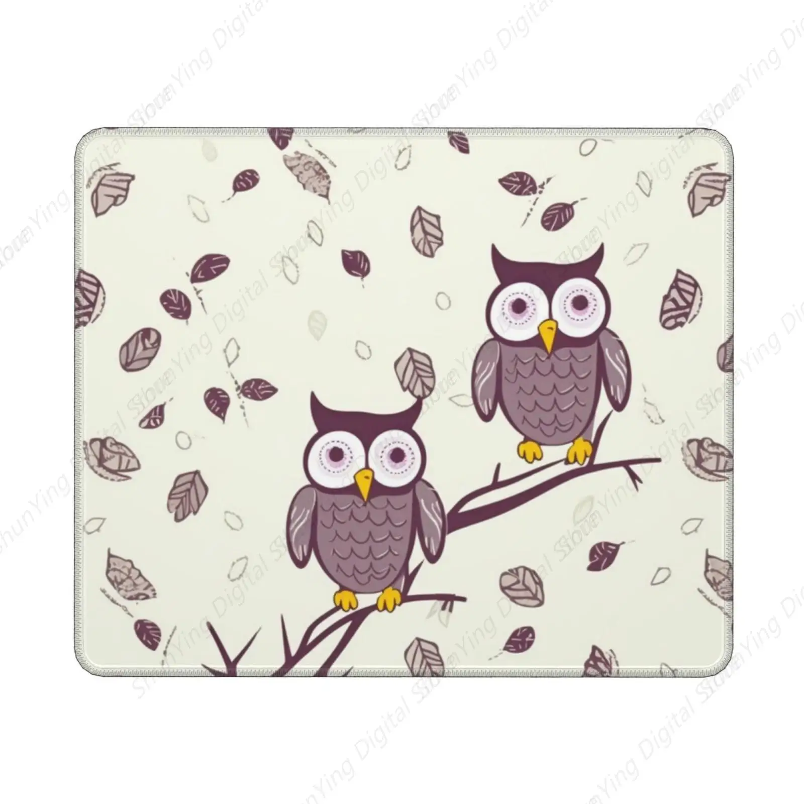 

Mouse Pad Owl Tree Branch Anti Slip Rubber Base Mouse Pad Computer Keyboard Desktop Protective Pad 18*22cm