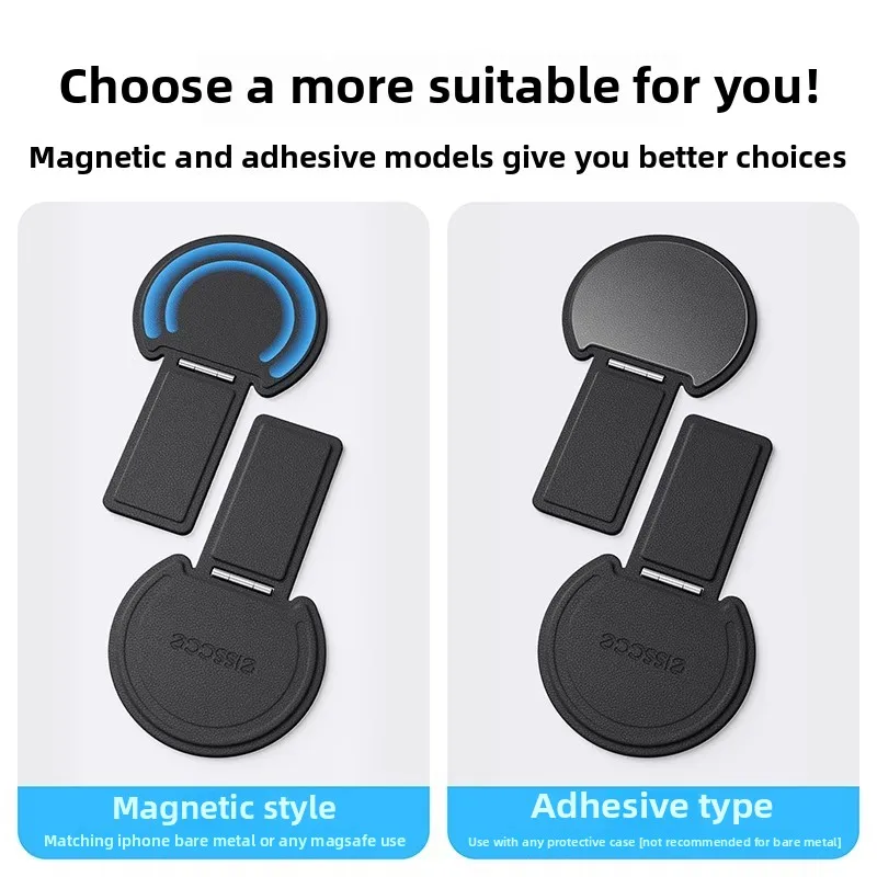 Magnetic Cell Phone Holder Thin Pad for iPhone Huawei Xiaomi Phone Holder For MagSafe Adjustable Phone Grip Invisible Kickstand