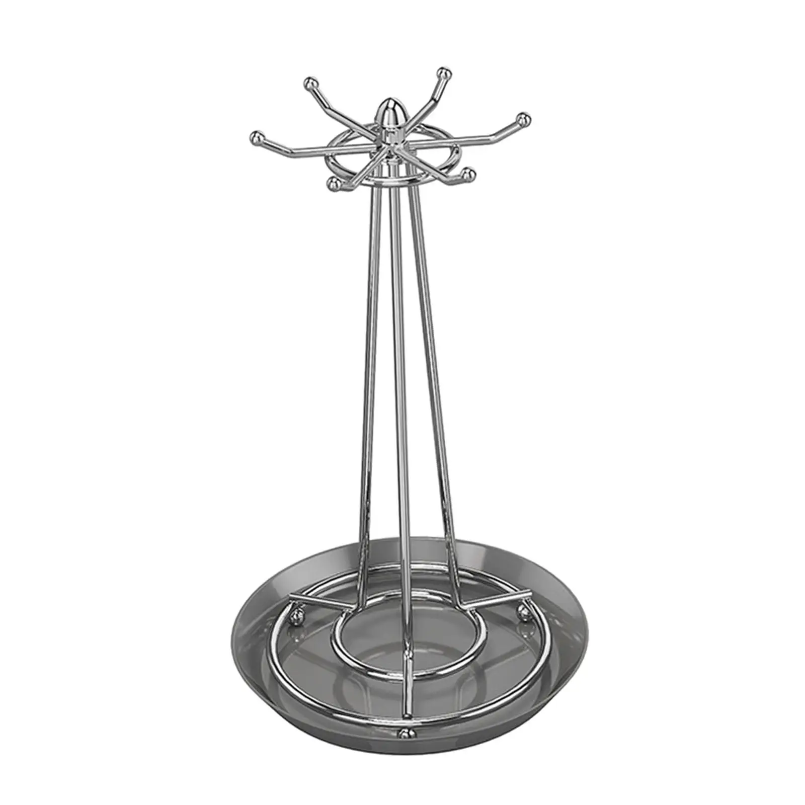 Rotating Utensil Rack Spatulas Spoon Soup Ladle Holder 6 Rotating Hooks Tool Cooking Utensils Holder Hanging Organizer Skimmer