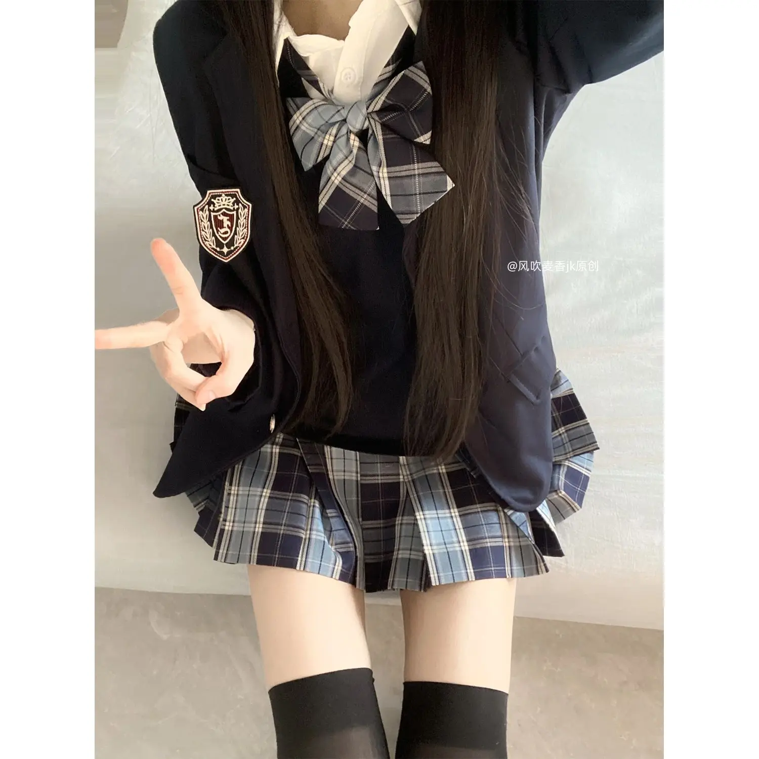 

Japan Authentic Jk Uniform Autumn And Winter Blazer College Style Student Genuine Original Suit Plaid Skirt Suit