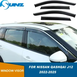 Car Window Deflector For Nissan Qashqai J12 2022 2023 2024 2025 Car Side Window Visor Guard Vent Rain Guard Door Ventvisor