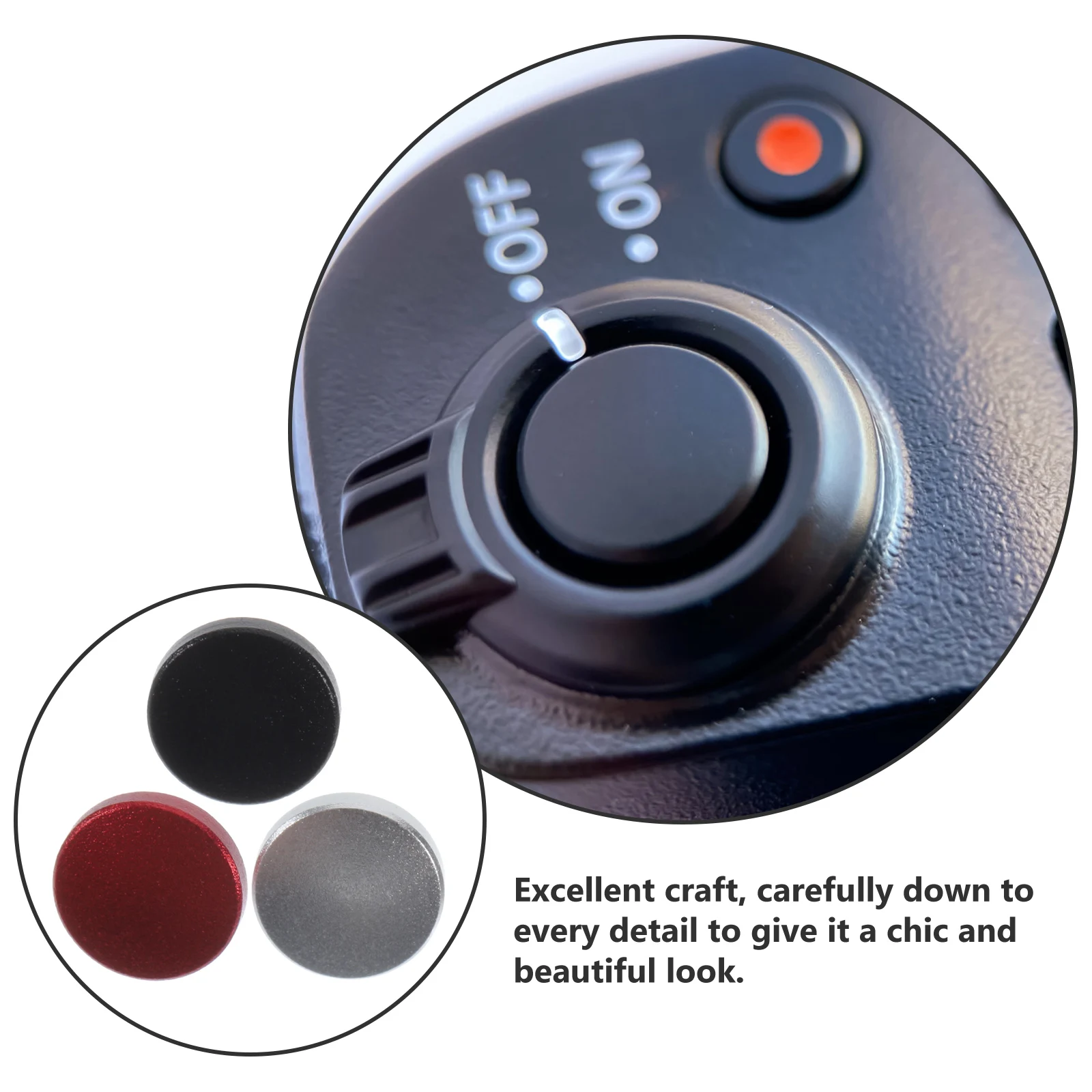 3 Pcs Camera Accessories Shutter Button Release Delicate Aluminum Alloy Replacement