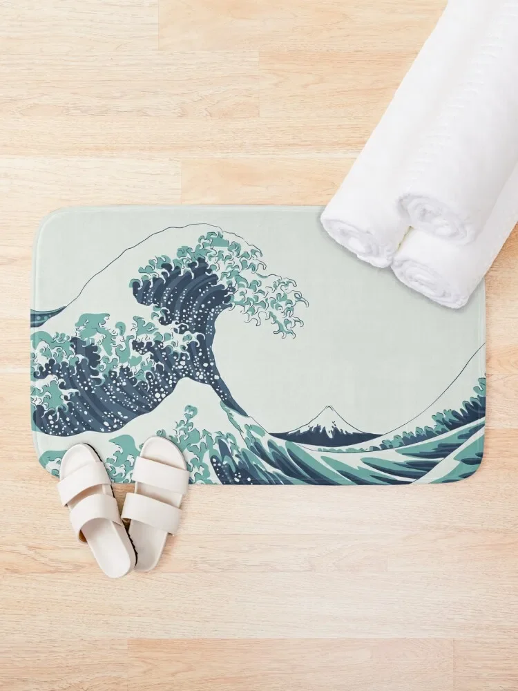 The Great Wave off Kanagawa Bath Mat Mats For Bathroom And Toilet Anti Slip Bath Stickers Mat