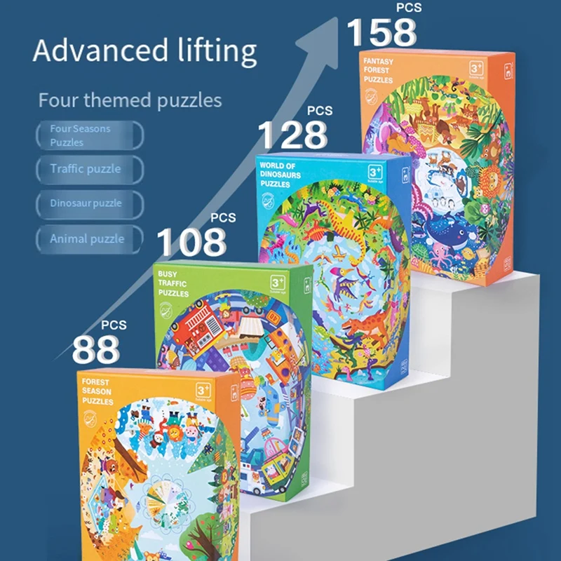 360 derajat Jigsaw Puzzle Spinner -20.9In bulat pemegang Puzzle berputar meja Puzzle papan Puzzle untuk hadiah