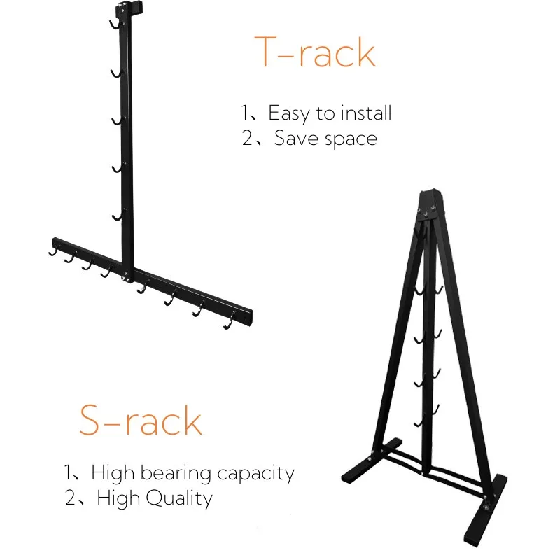 Gym Fitness LAT Pull Down Bar Storage Rack Heavy Duty A-Frame Stand Support Base for LAT Pulldown Attachments & LAT Bar 