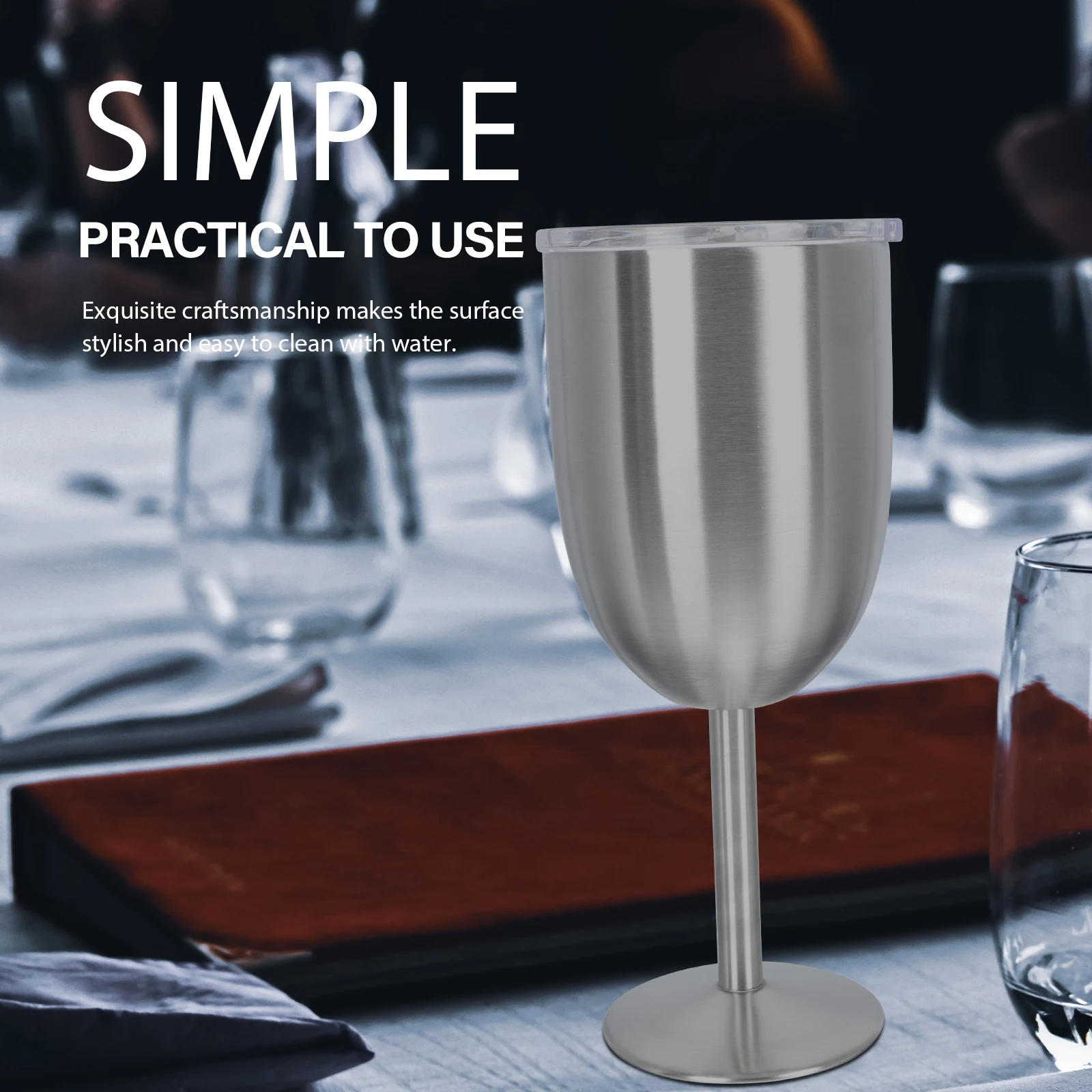 

Goblet Double-layer Drinking Glassware Wooden Cup Retro Wine Shiny Decorative Glasses