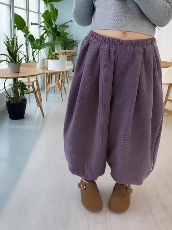 High Waist Lantern Pants for Girls Spring Autumn Korean Style Loose Casual Sporty Sweatpants Versatile Long Trousers