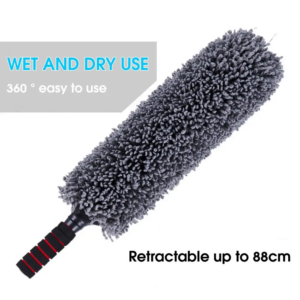 

Useful Car Cleaning Mop Long Handle Washable Car Wax Mop Car Wet Dry Use Wax Mop Hand Tool